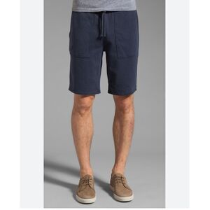 Vince French Terry Drawstring Shorts in Coastal